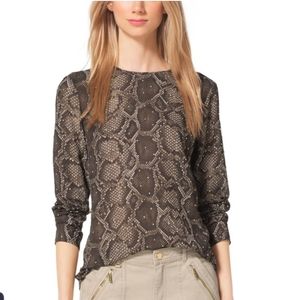 Michael Kors Columbia python blouse